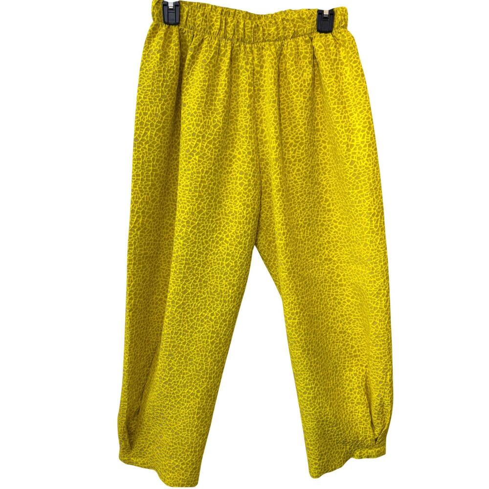 NEW HEYDARI women's jaquard pants in gold